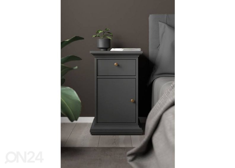 Yöpöytä Paris 40 cm, matta harmaa kuvasuurennos