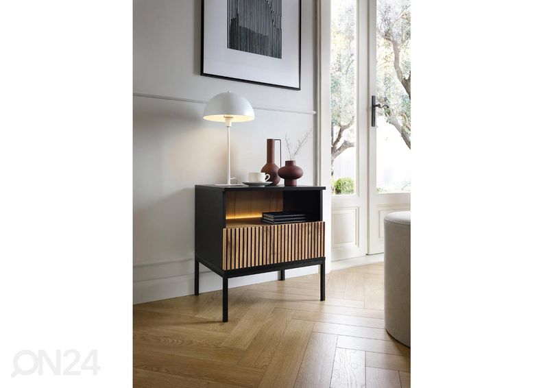Yöpöytä Senato 54 cm + LED kuvasuurennos