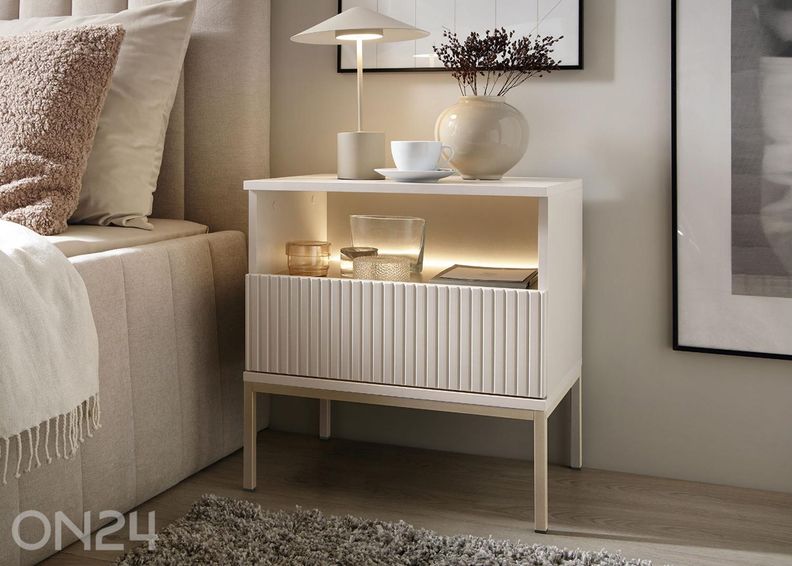 Yöpöytä Senato 54 cm + LED kuvasuurennos