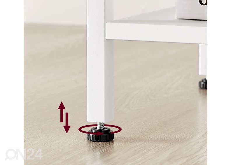 Yöpöytä, valkoinen kuvasuurennos