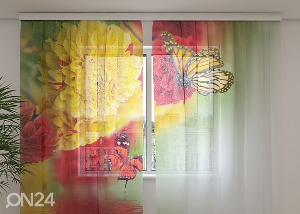 Sifonki-kuvaverho BEAUTIFUL FALL 240x220 cm