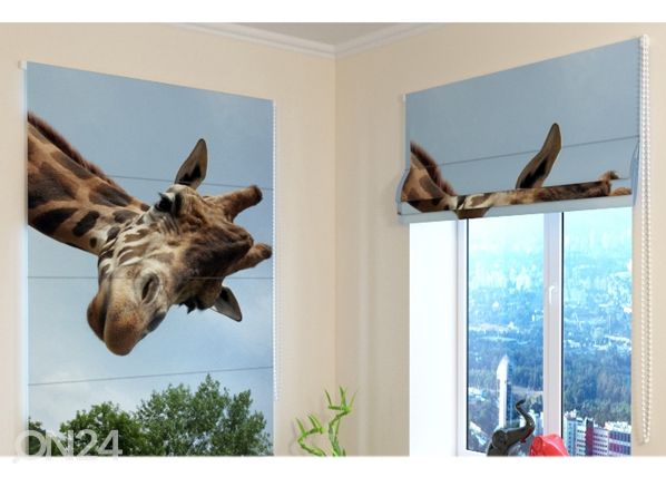 Pimentävä laskosverho Girafe