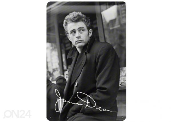 Retro metallitaulu James Dean 20x30 cm