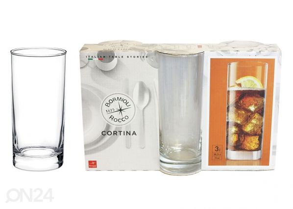 Juomalasi Bormioli Rocco Cortina, 3 kpl