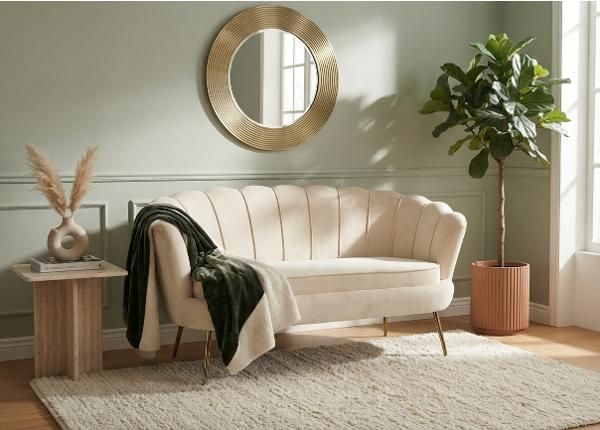 2-istuttava sohva, beige