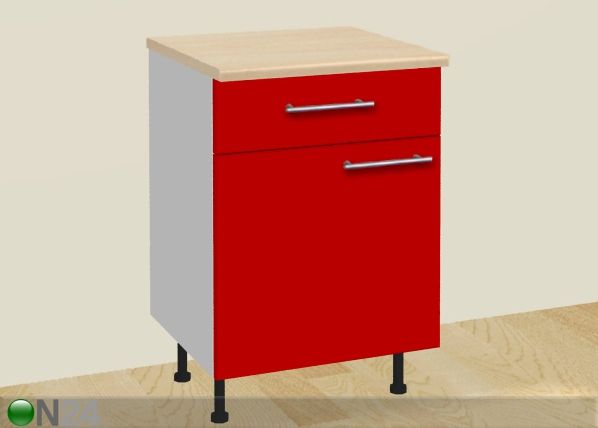 Keittiökaappi ovella ja laatikolla 45 cm