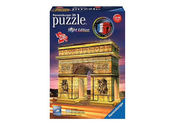 3D pimeässä hohtava palapeli Riemukaari 216 osaa