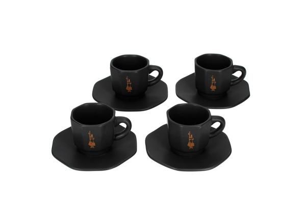 4-osainen kuppisarja Bialetti Perfetto Moka, musta