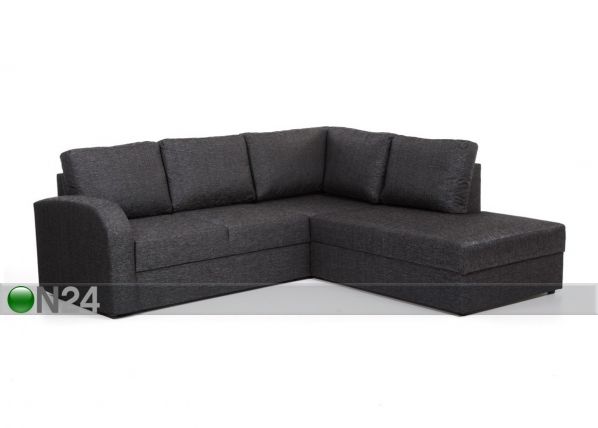 Kulmavuodesohva vuodevaatelaatikolla Rowena