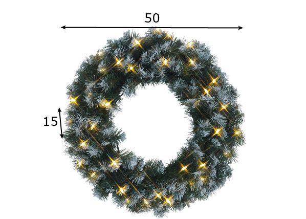 Jouluseppele LED valoilla