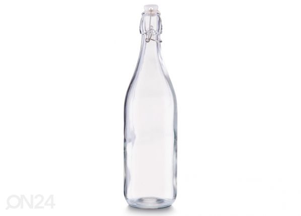 Lasipullo kiinnityksellä 1 L