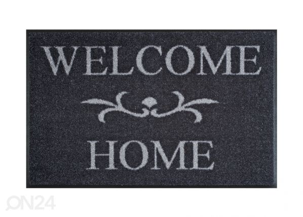 Matto WELCOME HOME ANTHRAZIT 50x75 cm