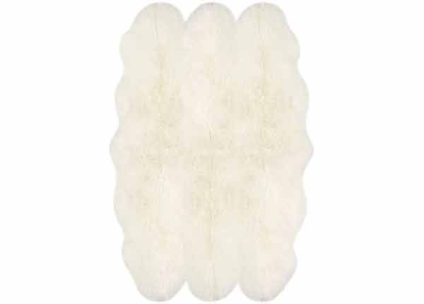 Aito lampaantalja Merino natural white Sexto ±130x180 cm