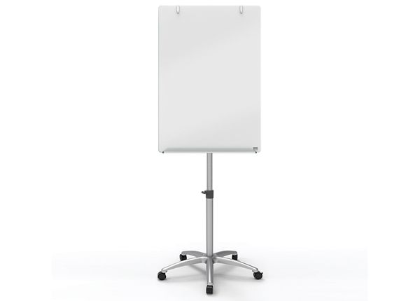 Esittelytaulu liikuteltava Nobo lasipinta brilliant white