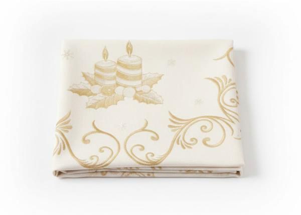 Gobeliinikankainen pyöreä joululiina Cloche Ø140 cm