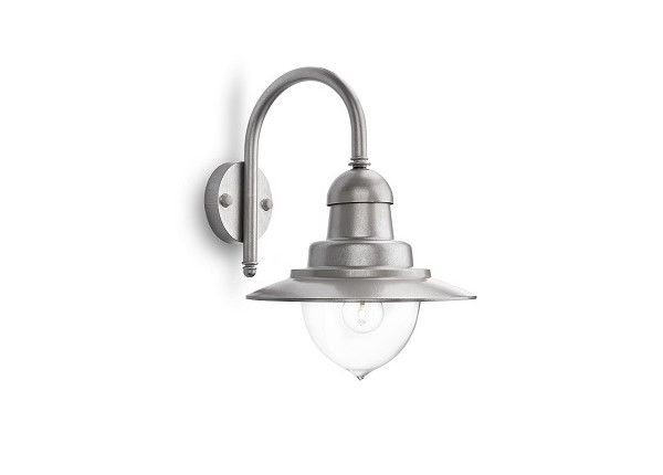Hopeanvärinen Philips Raindrop seinävalaisin 1xE27