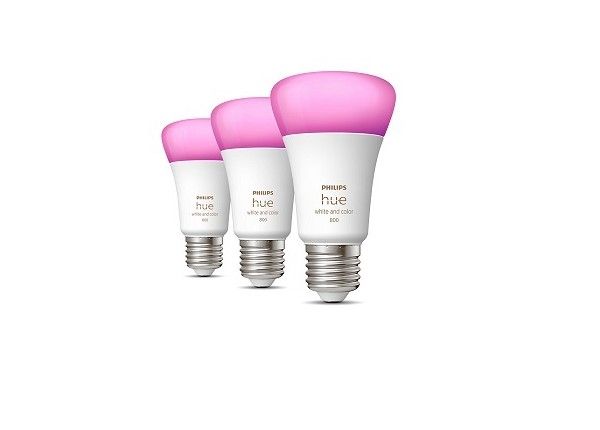 Hue White and Color ambiance sähkölamput 6,5 W E27 A60, 3 kpl