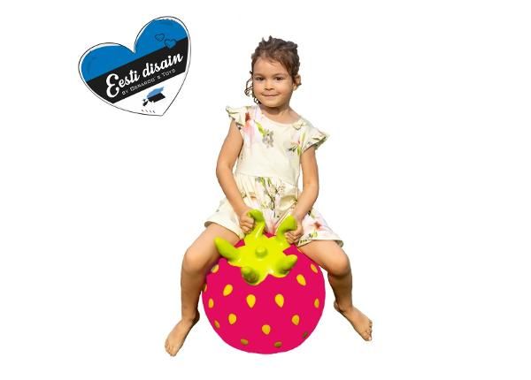 Hyppylelu Jumpy Fruits Mansikka roosa
