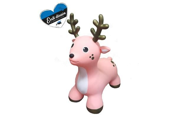 Hyppylelu Jumpy Hirvi roosa Gerardo's Toys