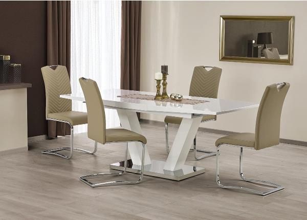 Jatkettava ruokapöytä 160/200x90 cm