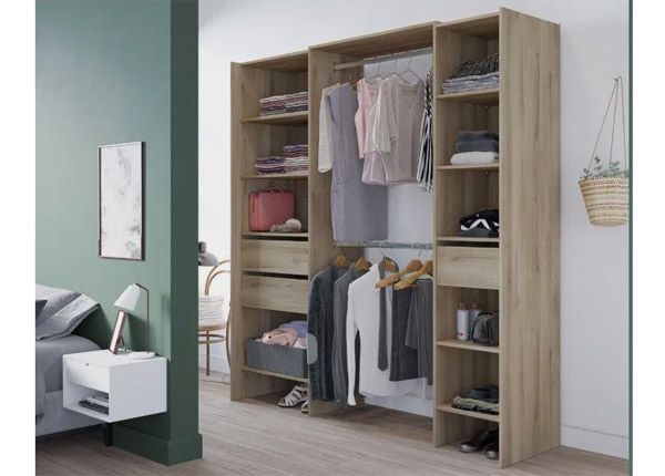 Jatkettava vaatekaappijärjestelmä Miami 192 cm