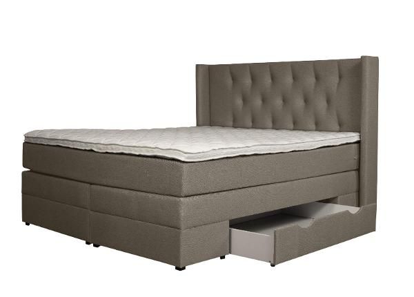 Jenkkisänky vuodevaatelaatikoilla Sanna 200x200 cm