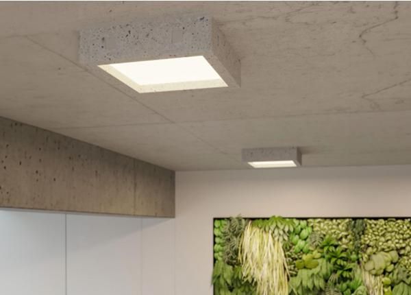 Kattovalaisin Riza, betoni