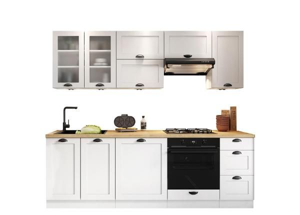 Keittiökalusteet Adeele 240 cm + LED