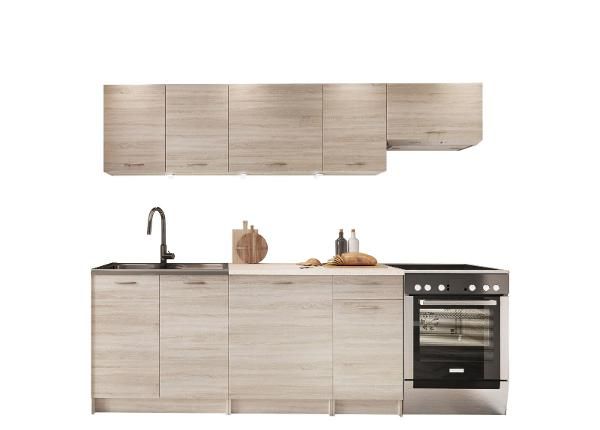 Keittiökalusteet Melani 240 cm + LED