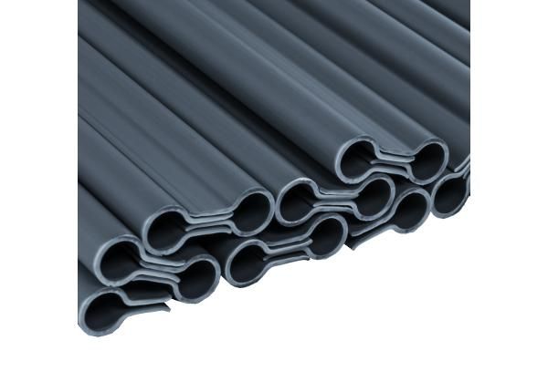 Kiinnikkeet Solid 120 0g/m², 19 cm puutarhanauhaan, harmaa