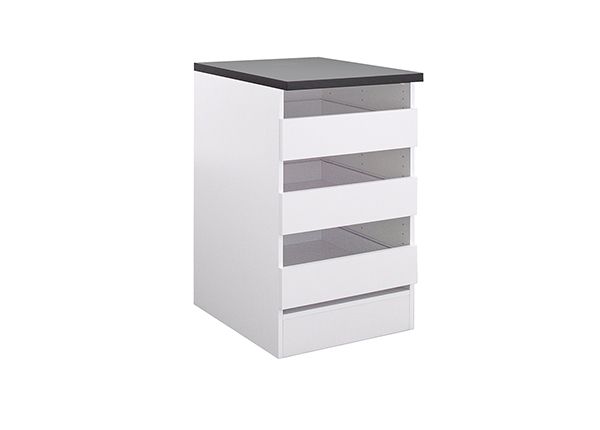 Kodinhoitohuoneen alakaappi laatikoilla Salo 50 cm