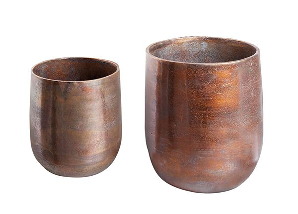 Kukkaruukut Copper L, 2 kpl