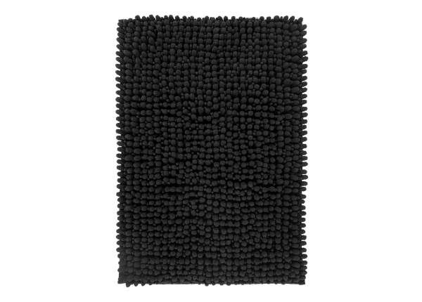Kylpyhuoneen matto Fluffy Black 50x90 cm