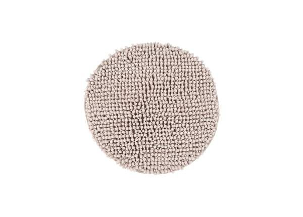 Kylpyhuoneen matto Fluffy Taupe Ø55 cm
