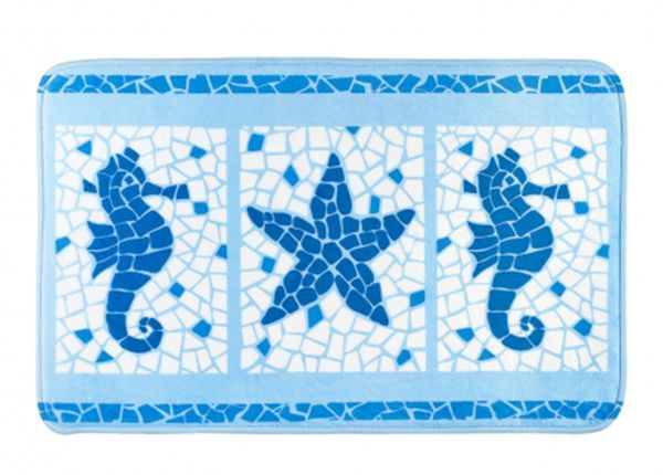 Kylpyhuoneen matto Tatkraft Marine Motifs, 50x80 cm