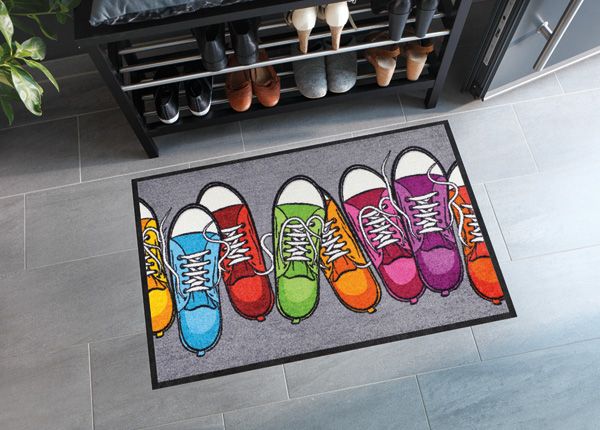 Kynnysmatto Bunte Turnschuhe 50x75 cm
