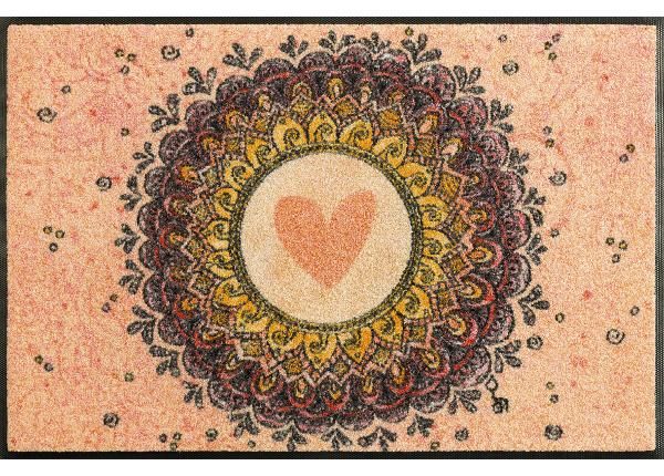 Kynnysmatto Circle of Love, 50x75 cm