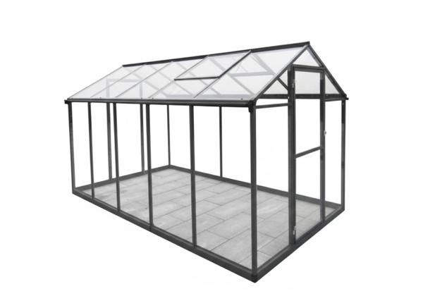 Lasinen kasvihuone 4,3 m²