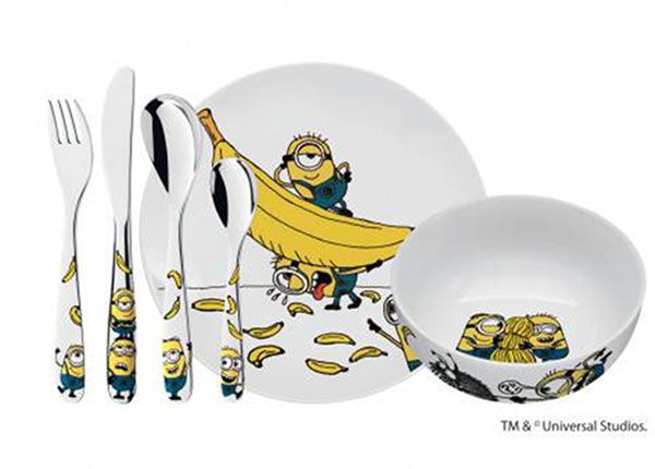 Lasten ruokailusetti WMF Minions 6-osainen
