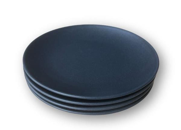 Lautaset, tumma grafiitti, 4 kpl