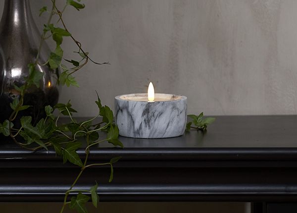 LED-kynttilä Flamme Marble