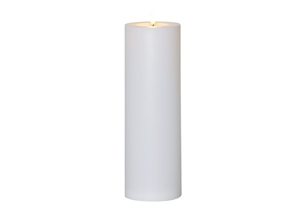 LED kynttilä Flamme Rak valkoinen h32,5 cm