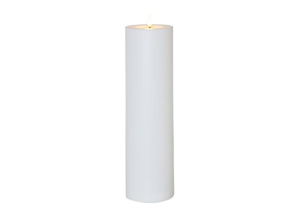 LED kynttilä Flamme Rak valkoinen h37,5 cm