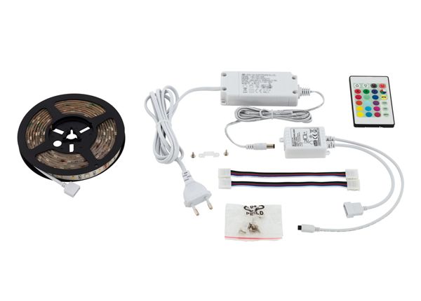 LED valonauha, 2m, RGB-kaukosäätimellä