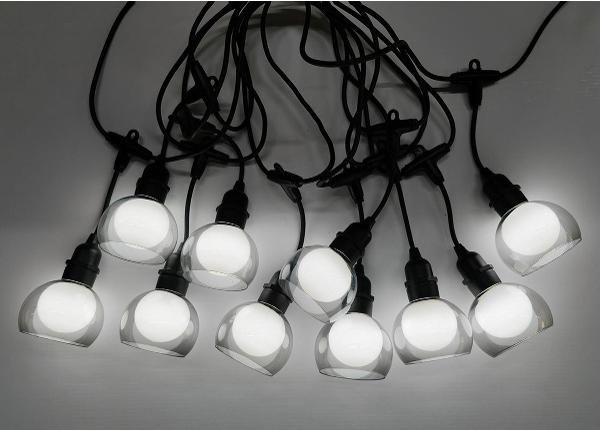 LED valonauha Flicker 10-LED-lamppua / 4,5 m