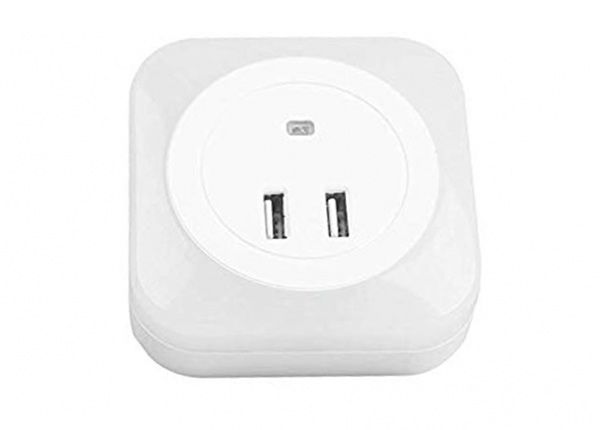 LED yövalo+2x USB lataaja