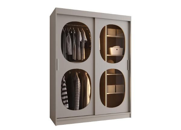 Liukuovikaappi Bahrajn 150 cm + LED