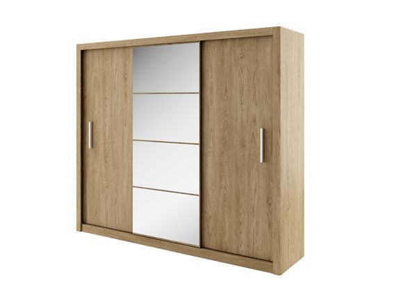 Liukuovikaappi Carlton 250 cm