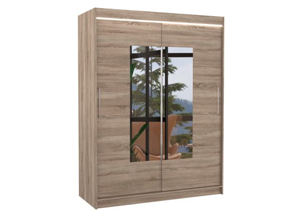 Liukuovikaappi Dover I 150 cm + LED