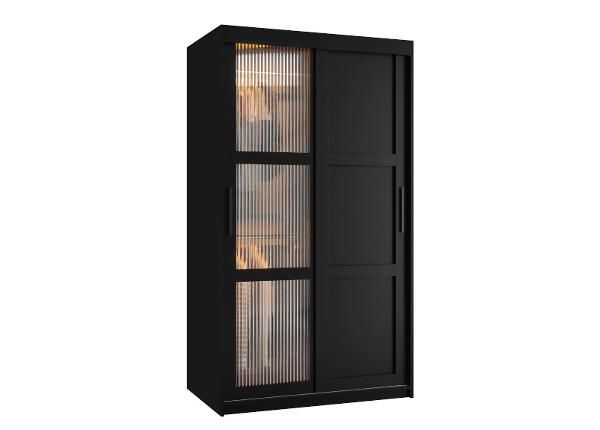 Liukuovikaappi Flutes 100 cm + LED